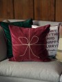 Poszewka Happy always pillow cover  Lexington snow white /red