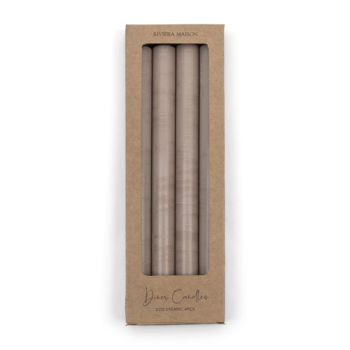 Zestaw Świec  Dinner Candles ECO flax  Riviera Maison 4szt. naturalne
