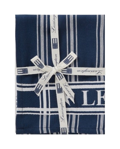 Ręcznik Cotton jacquard kitchen towel  Lexington zestaw  2 szt Blue/White