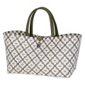 Torba na zakupy Mini Motif Bag Handed By olive with white pattern  S