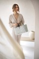 Torba na zakupy Mini Motif Bag Handed By olive with white pattern  S
