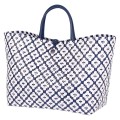Torba na zakupy  Motif Bag Handed navy with white  pattern  L