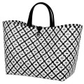 Torba na zakupy  Motif Bag Handed By  black with white  pattern   L