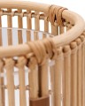 Latarenka Round Rattan Candle Holder with Glass Lexington L