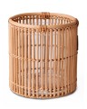 Latarenka Round Rattan Candle Holder with Glass Lexington L