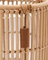 Latarenka Round Rattan Candle Holder with Glass Lexington L