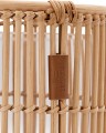 Latarenka Round Rattan Candle Holder with Glass Lexington L