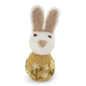 Small Bunny w/Flower - ochre  Gry & Sif  