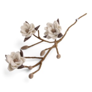 Magnolia  Branch w/white flowers Gry & Sif   