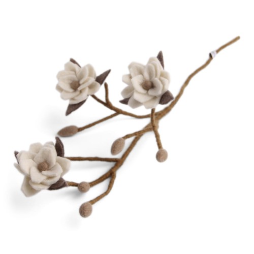 Magnolia  Branch w/white flowers Gry & Sif   