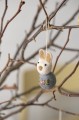 Small Bunny w/Flower green  Gry &amp; Sif