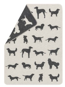 Kocyk dla pieska Allover Dogs Offwhite 70x90