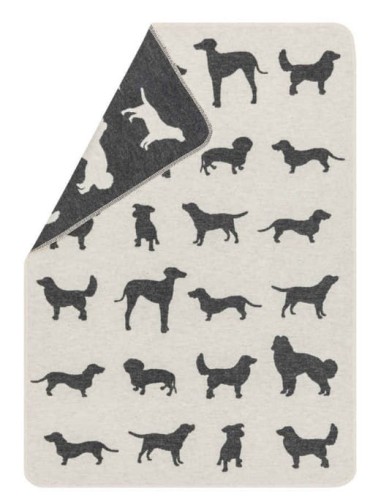 Kocyk dla pieska Allover Dogs Offwhite 70x90