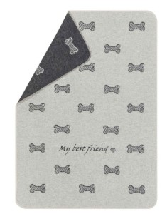 Kocyk dla pieska my best friend/bones allover 70x90