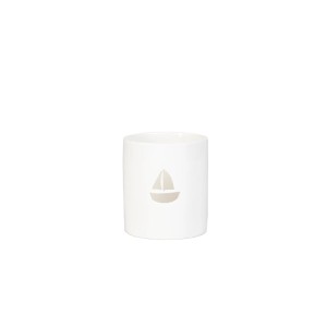 Świecznik Sögne white t-lightholder holder boat small