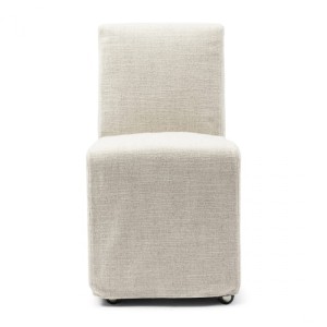 Krzesło  Dining Chair Firenze, Antique White, Rich Tweed Riviera Maison   