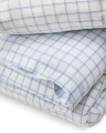 Zestaw pościeli Check lyocell blend oxford bed set, white/blue   Lexington 150x210/50x70