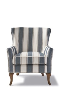 Fotel Cavendish Riviera Maison blue stripe