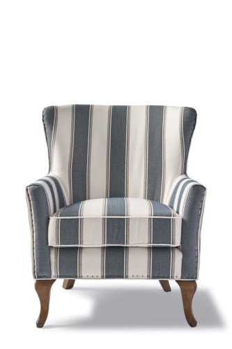Fotel Cavendish Riviera Maison blue stripe