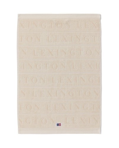 Ręcznik Velour jacquard logo towel, moonbeam Lexington beżowy  50x70