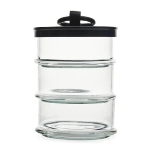 Pojemnik Cordoba Triple Storage Jar  Riviera Maison czarny   