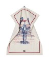 Ręcznik kuchenny Lobster rolls organic cotton twill kitchen towel, white/red Lexington