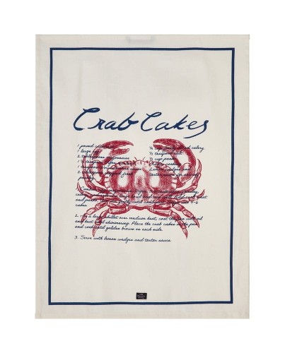 Ręcznik kuchenny Crab cakes organic cotton twill kitchen towel Lexington     
