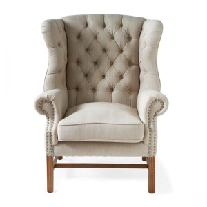 Fotel Franklin Park Wing Riviera Maison linen flax 