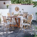 Fotel Monique Exterior  Sika Design white w/ chappuchino dot