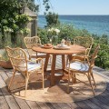 Stół George Teak Table Ø120cm Outdoor