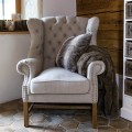 Fotel Franklin Park Wing Riviera Maison linen flax