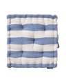 Poduszka /siedzisko Organic cotton canvas indoor/outdoor cushion, blue/white   Lexington