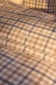 Zestaw pościeli Checked cotton flannel bed set misty blue/white  Lexington