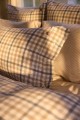 Zestaw pościeli Checked cotton flannel bed set misty blue/white  Lexington