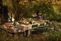 Obrus Checked linen blend tablecloth Lexington