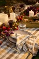 Serwetka Checked linen blend napkin Lexington