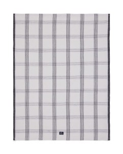 Ręcznik kuchenny Checked linen blend kitchen towel, white/black   Lexington 