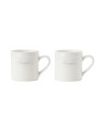 Kubek Lexington porcelain espresso mug (set of 2), white/beige Lexington