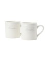 Kubek Lexington porcelain espresso mug (set of 2), white/beige Lexington