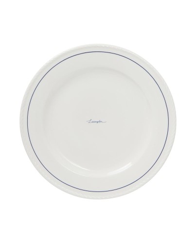 Talerz obiadowy Lexington porcelain dinner plate gift set (set of 4), white/blue   Lexington   