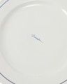 Talerz obiadowy Lexington porcelain dinner plate gift set (set of 4), white/blue   Lexington