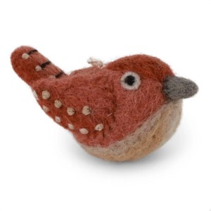 Bird Wren Rusty Brown  Gry & Sif        