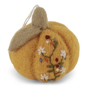 Pumpkin with Embroidery  Gry & Sif - Yellow           
