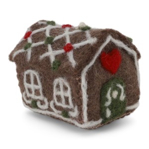 Big  Ginger Bread House w/Candy Cane Gry & Sif        