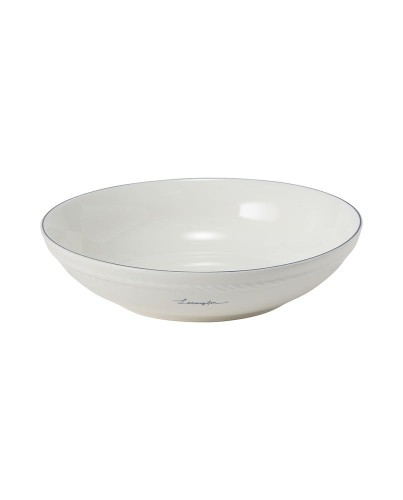Miska Lexington porcelain medium bowl, white/blue   Lexington  