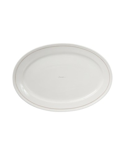Talerz Lexington porcelain oval platter, white/beige  Lexington  
