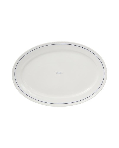 Talerz Lexington porcelain oval platter, white/blue  Lexington   