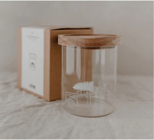 Pojemnik Weihnachtsauto 13cm Eulenschnitt    