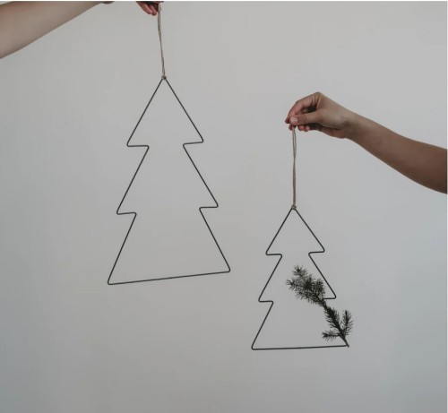 Dekoracja Metallkranz Choinka Eulenschnitt 2szt. 