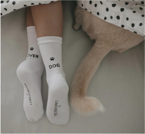 Skarpetki białe Dog Lover Eulenschnitt  S (rozm.35-38)